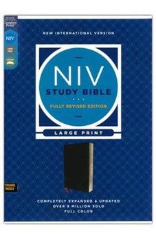 NIV Large-Print Study Bible, Fully Revised Edition, Comfort Print, bonded leather, black (indexed, red letter) 9780310449171