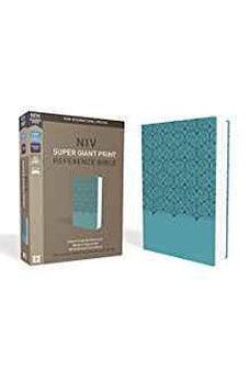NIV, Super Giant Print Reference Bible, Leathersoft, Teal, Red Letter Edition, Comfort Print 9780310449386
