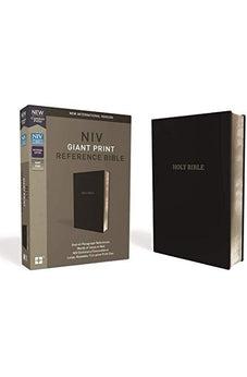 NIV, Reference Bible, Giant Print, Leather-Look, Black, Red Letter Edition, Indexed, Comfort Print 9780310449461