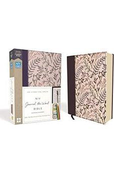 NIV, Journal the Word Bible, Cloth over Board, Pink Floral, Red Letter Edition, Comfort Print 9780310450269