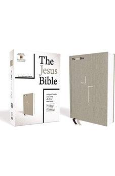 NIV Edition, The Jesus Bible, Cloth over Board, Gray Linen, Comfort Print 9780310452195