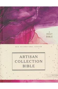 NIV Artisan Collection Bible, Pink Cloth over Board, Art Gilded Edges, Red Letter, Comfort Print - Biblestore.com