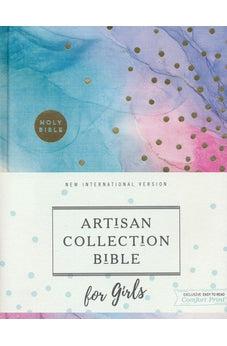 NIV, Artisan Collection Bible for Girls, Cloth over Board, Multi-color, Art Gilded Edges, Red Letter, Comfort Print