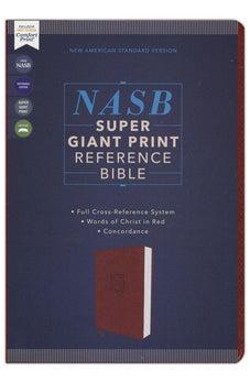 NASB Super Giant Print Reference Bible 1995 Text Comfort Print Leathersoft Brown