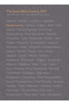 Bible Journal, NIV The Jesus Bible - Deuteronomy, Comfort Print 9780310456223