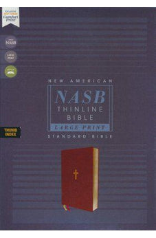 NASB 1995 Large Print Thinline Bible Comfort Print soft leather-look brown (indexed)
