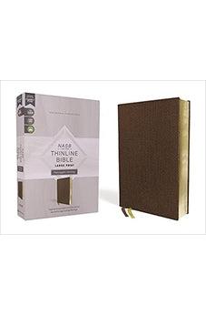 NASB Thinline Bible, Large Print, Passaggio Setting, Leathersoft, Brown, Red Letter, 1995 Text, Comfort Print