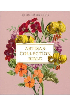 NIV Artisan Collection Bible, Leathersoft, Blush Floral, Red Letter - Biblestore.com