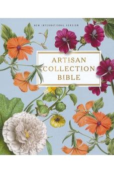 NIV Artisan Collection Bible, Leathersoft, Blue Floral, Red Letter, Comfort Print