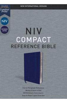 NIV Reference Bible, Compact, Leathersoft, Blue, Red Letter, Comfort Print