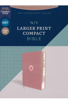 NIV Larger Print Compact Bible, Leathersoft, Pink, Red Letter, Comfort Print - Biblestore.com