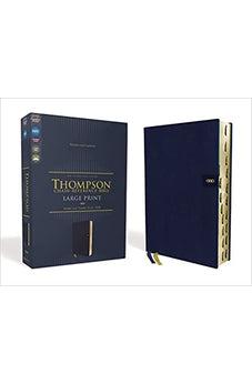 NIV Thompson Chain-Reference Bible, Large Print, Leathersoft, Navy, Thumb Indexed, Red Letter, Comfort Print