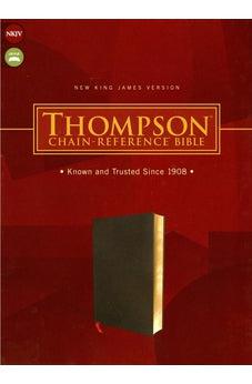 NKJV Thompson Chain-Reference Bible, Bonded Leather, Black, Red Letter