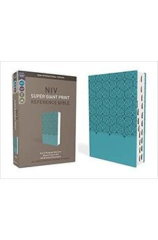 NIV Super Giant Print Reference Bible, Leathersoft, Teal, Red Letter, Thumb Indexed, Comfort Print
