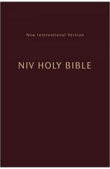 NIV Holy Bible, Compact, Paperback, Burgundy