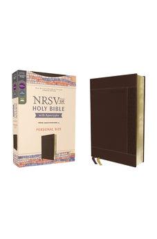 NRSVue Holy Bible with Apocrypha, Personal Size, Leathersoft, Brown, Comfort Print