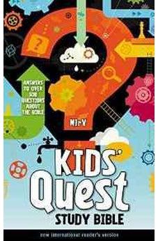 NIrV, Kids' Quest Study Bible, Hardcover: Answers to over 500 Questions about the Bible 9780310744856