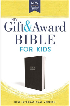 NIV, Gift and Award Bible for Kids, Flexcover, Black, Comfort Print