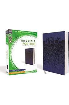 NIrV, Bible for Kids, Large Print, Leathersoft, Blue, Comfort Print: Thinline Edition 9780310767503