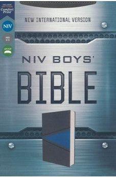 NIV Boys Bible soft leather-look gray/blue 9780310768845