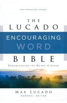 NIV Lucado Encouraging Word Bible, Cloth over Board, Gray