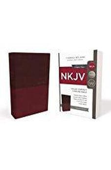 NKJV, Value Thinline Bible, Compact, Leathersoft, Burgundy, Red Letter Edition, Comfort Print