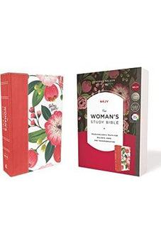 NKJV, Woman's Study Bible, Cloth over Board, Pink Floral, Full-Color, Red Letter, Thumb Indexed