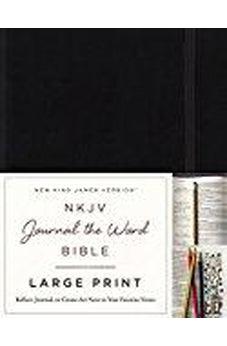 NKJV, Journal the Word Bible, Large Print, Hardcover, Black, Red Letter Edition: Reflect, Journal, or Create Art Next to Your Favorite Verses 9780718090838