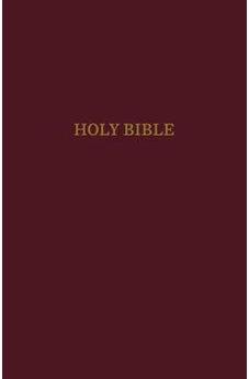 KJV, Pew Bible, Hardcover, Burgundy, Red Letter Edition, Comfort Print 9780718097561