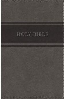 KJV, Deluxe Gift Bible, Leathersoft, Gray, Red Letter Edition, Comfort Print 9780718097820