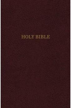 KJV, Reference Bible, Giant Print, Bonded Leather, Burgundy, Indexed, Red Letter Edition, Comfort Print 9780785215394