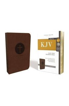 KJV, Reference Bible, Giant Print, Leathersoft, Brown, Red Letter Edition, Comfort Print 9780785215400