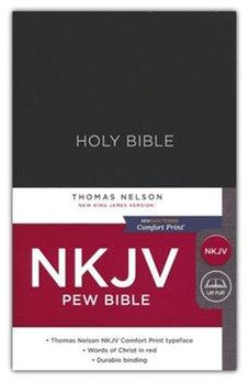 NKJV, Pew Bible, Hardcover, Black, Red Letter Edition, Comfort Print 9780785215929