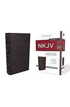 NKJV, Single-Column Reference Bible, Genuine Leather, Black, Comfort Print 9780785218159
