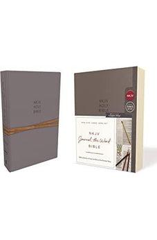 NKJV, Journal the Word Bible, Cloth over Board, Gray, Red Letter Edition, Comfort Print 9780785218395