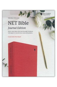 NET Bible, Journal Edition, Cloth over Board, Coral, Comfort Print