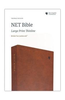 NET Bible, Thinline Large Print, Leathersoft, Brown, Comfort Print