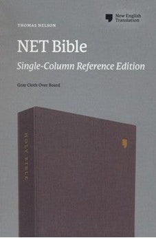 NET Bible, Single-Column Reference, Cloth over Board, Gray