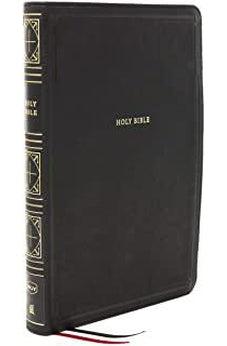 NKJV Thinline Bible Giant Print Leathersoft Black Red Letter Comfort Print 9780785231714