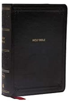 NKJV End-of-Verse Reference Bible, Compact, Leathersoft, Black, Red Letter, Comfort Print 9780785233534