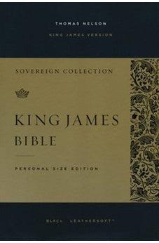 KJV Personal Size Reference Bible, Sovereign Collection, Leathersoft, Black, Red Letter, Comfort Print
