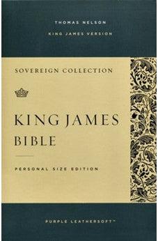 KJV Personal Size Reference Bible, Sovereign Collection, Leathersoft, Purple, Red Letter, Comfort Print