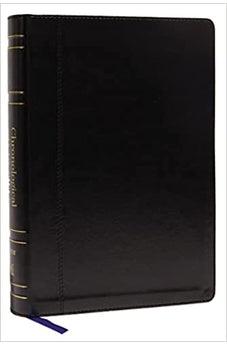 NIV Chronological Study Bible, Leathersoft, Black, Comfort Print
