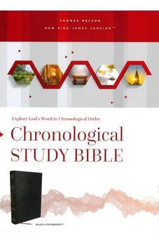 NKJV Chronological Study Bible, Leathersoft, Black, Comfort Print