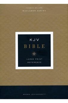 KJV Large Print Verse-by-Verse Reference Bible, Maclaren Series, Leathersoft, Brown, Comfort Print