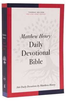 NKJV Matthew Henry Daily Devotional Bible, Paperback, Red Letter, Comfort Print