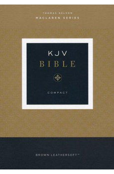 KJV Compact Bible, Maclaren Series, Leathersoft, Brown, Comfort Print