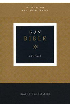 KJV Compact Bible, Maclaren Series, Genuine Leather, Black, Comfort Print
