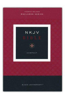 NKJV Compact Bible, Maclaren Series, Leathersoft, Black, Comfort Print