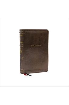 NKJV Personal Size Reference Bible, Sovereign Collection, Leathersoft, Brown, Red Letter, Comfort Print